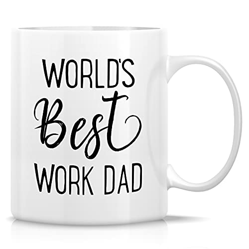 Funny World s Best Work Dad Goodbye Farewell | Ceramic Coffee Mug | 11 OZ