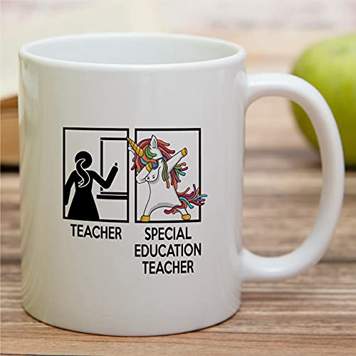 Funny Special Education Teacher Dabbing | Ceramic Coffee Mug | 11 OZ