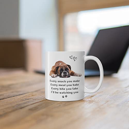 Boxer Dog Gifts for Women Men Funny Lovers | Ceramic Coffee Mug | 11 OZ
