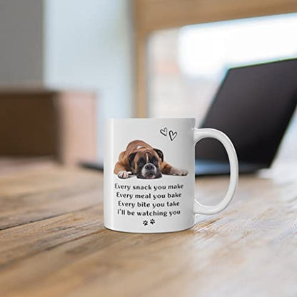 Boxer Dog Gifts for Women Men Funny Lovers | Ceramic Coffee Mug | 11 OZ