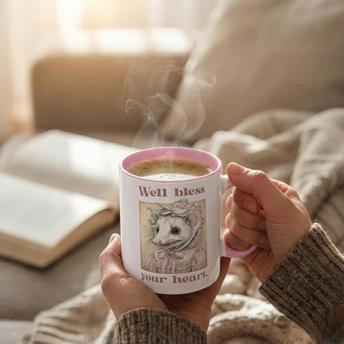 Bless Your Heart Opossum Lover Gift Country | Ceramic Coffee Mug | 11 OZ