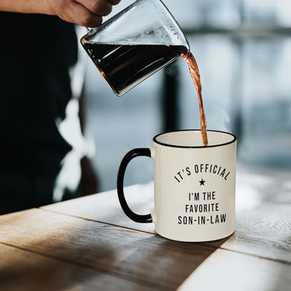 Favorite Son in Law Gifts Fathers Day for | Ceramic Coffee Mug | 11 OZ