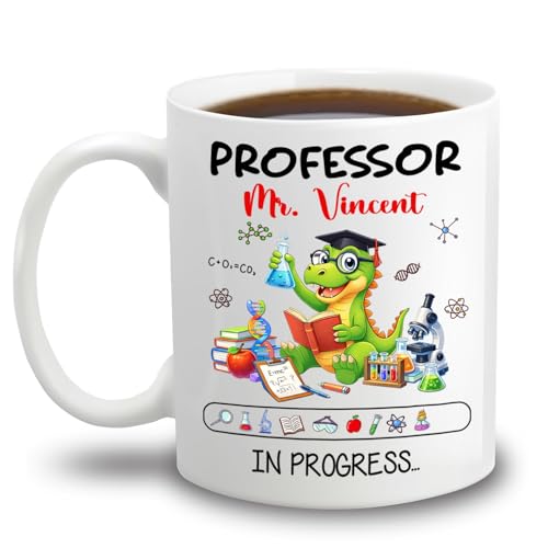 Personalized Cute Dinosaur Science Gift For | Customised Coffee Mug | 11 OZ