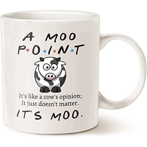 Moo Point It s Like A Cow Opinion Doesn t | Ceramic Coffee Mug | 11 OZ