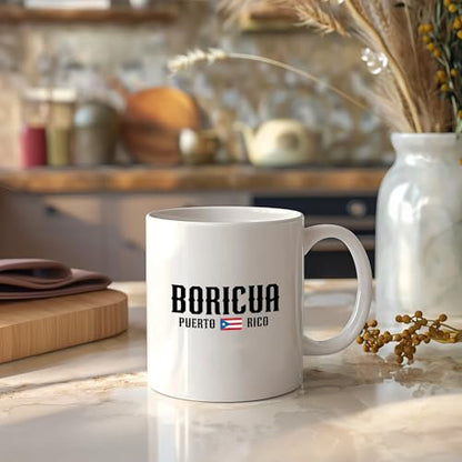 Puerto Rico Boricua Rican Gifts For Men Women | Ceramic Coffee Mug | 11 OZ