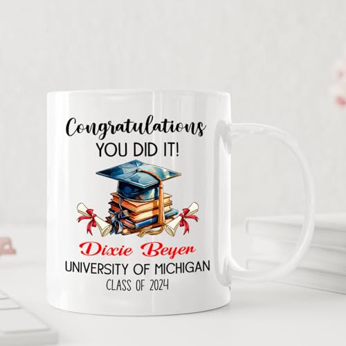 Congratulations You Did It Personalized | Customised Coffee Mug | 11 OZ
