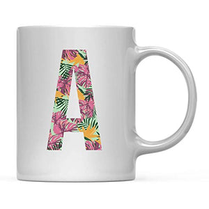 Gift Tropical Monstera Palm Leaves Bright | Ceramic Coffee Mug | 11 OZ