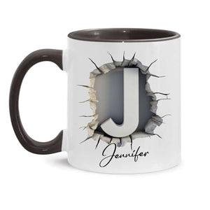 Custom Alphabet Initial J Personalized | Customised Coffee Mug | 11 OZ
