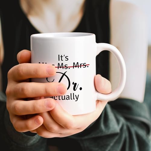 Maustic Doctor Gifts for Women PhD Graduation | Ceramic Coffee Mug | 11 OZ