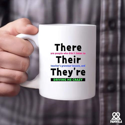 There Their They re Grammar English Teacher | Ceramic Coffee Mug | 11 OZ