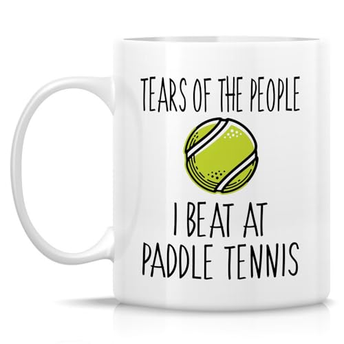 Funny Paddle Tennis Player Tears Of The People | Ceramic Coffee Mug | 11 OZ