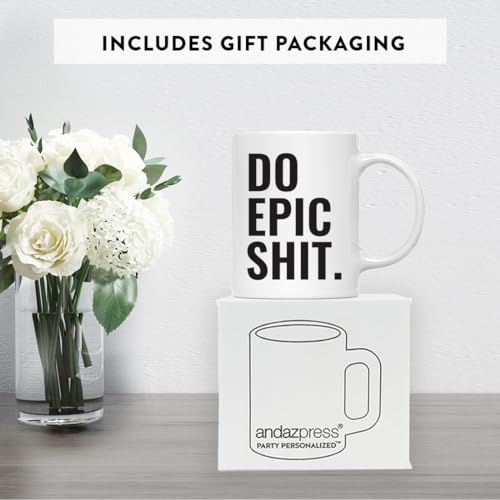 Motivational Gift Do Epic Shit 1-Pack | Ceramic Coffee Mug | 11 OZ