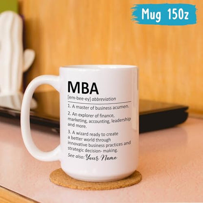 MBA Definition Personalized Gift For Master | Customised Coffee Mug | 11 OZ