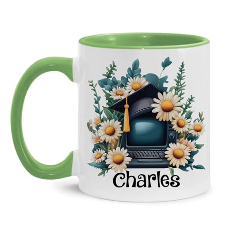 Personalized Name Tech Graduation Custom | Customised Coffee Mug | 11 OZ
