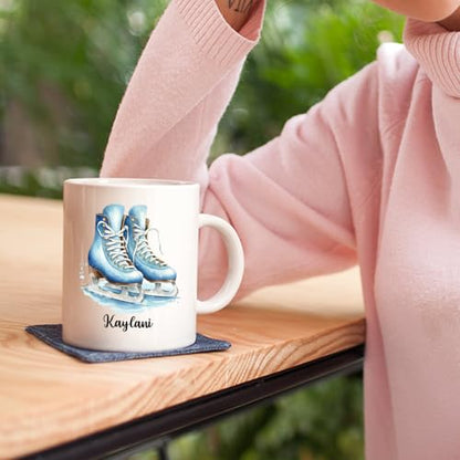 Customized Figure Skating Accent Ice Travel | Customised Coffee Mug | 11 OZ