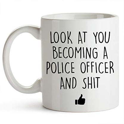 Police Academy Graduation Law Enforcement New | Ceramic Coffee Mug | 11 OZ