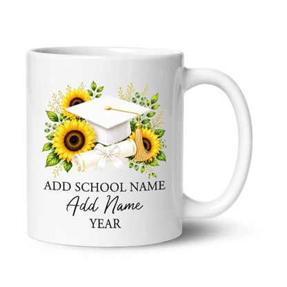 Personalized Graduation Congrats Accent Cap | Customised Coffee Mug | 11 OZ