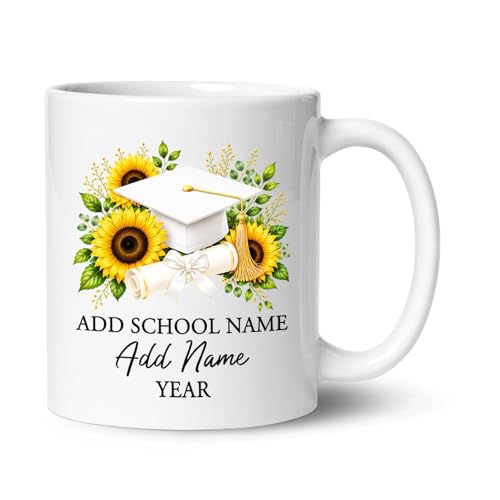 Personalized Graduation Congrats Accent Cap | Customised Coffee Mug | 11 OZ