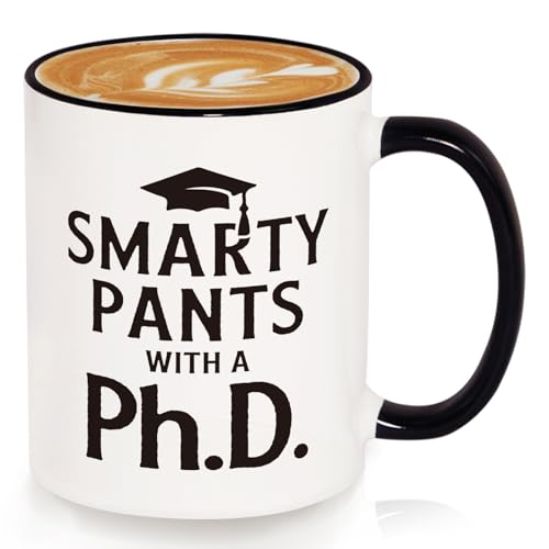Petalsun PhD Graduation Gift for Her Him Funny | Ceramic Coffee Mug | 11 OZ