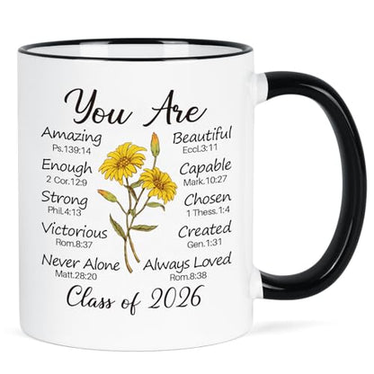 2026 Graduation Gifts Religious Christian | Ceramic Coffee Mug | 11 OZ