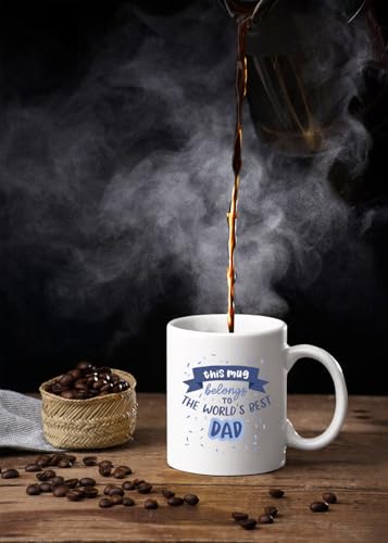 Dad for Dad | Ceramic Coffee Mug | Father's Day Gift | Stylish Printed Design | Tea & Coffee Cup | 11oz