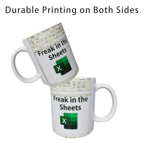 Funny Spreadsheet Design with Freak in the | Ceramic Coffee Mug | 11 OZ