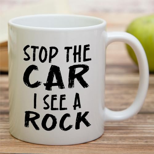 Funny Rockhounding I See A Rock or Humorous | Ceramic Coffee Mug | 11 OZ