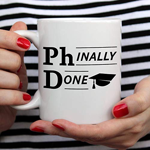 Phinally Done PhD Gifts for graduates Funny | Ceramic Coffee Mug | 11 OZ