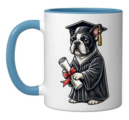 Cute Dog French Bulldog Graduation | Ceramic Coffee Mug | 11 OZ