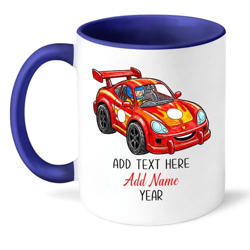 Racing Car for Men Women Speed Lovers | Customised Coffee Mug | 11 OZ