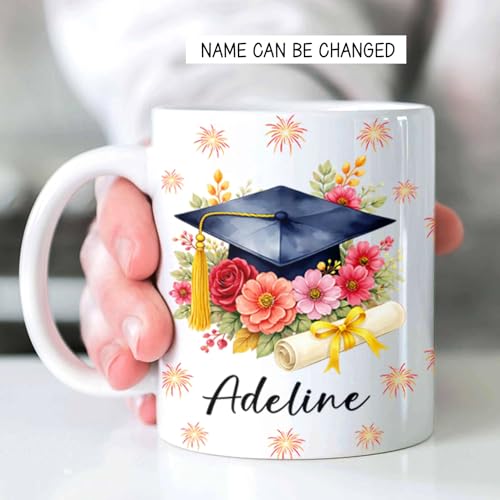 Now Hotter By One Degree Graduation Floral | Customised Coffee Mug | 11 OZ
