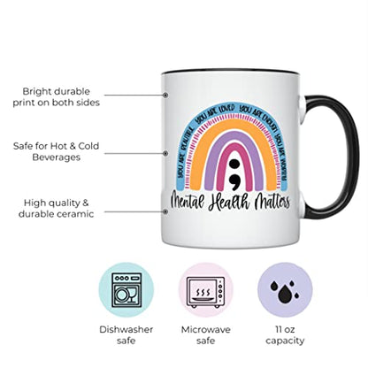 Mental Health Awareness for Women Illness | Ceramic Coffee Mug | 11 OZ