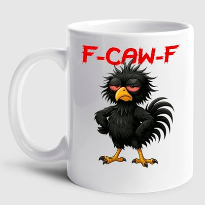 Customized Name Crow Humor Gift For | Customised Coffee Mug | 11 OZ