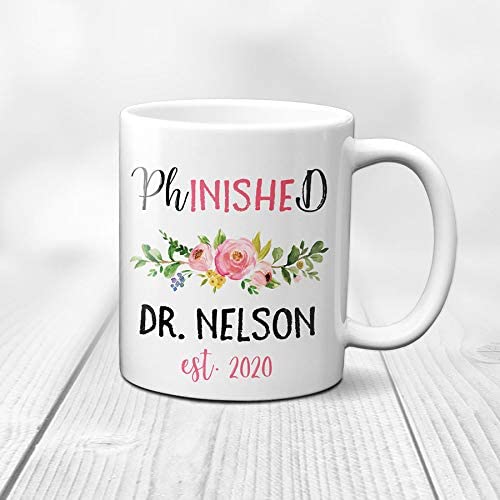 PhinisheD PhD Graduation Personalized Gift | Customised Coffee Mug | 11 OZ