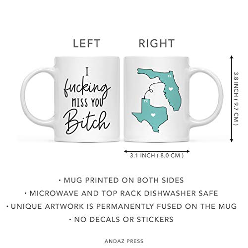 Funny Rude Long Distance Self Isolation Funny | Ceramic Coffee Mug | 11 OZ