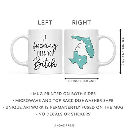 Funny Rude Long Distance Self Isolation Funny | Ceramic Coffee Mug | 11 OZ
