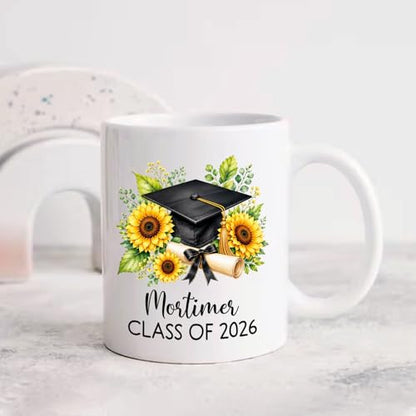 Personalized Name Class Graduate Graduation | Customised Coffee Mug | 11 OZ