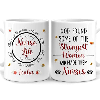 Hyturtle Personalized Inspirational Nurse | Customised Coffee Mug | 11 OZ