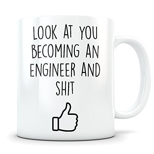 Engineer Graduation Gifts Engineering | Ceramic Coffee Mug | 11 OZ