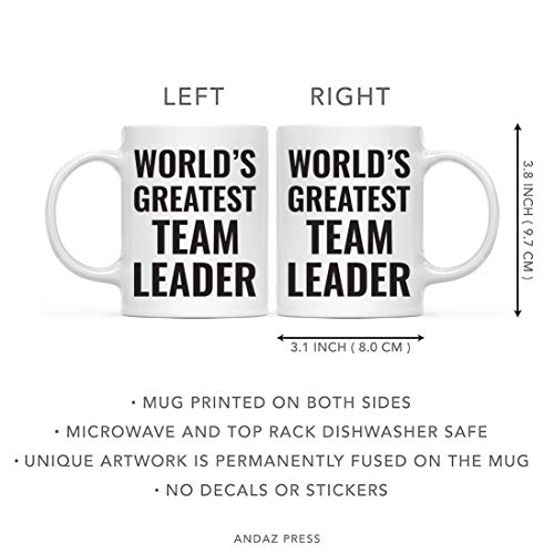 Gift for Men or Women World s Greatest Team | Ceramic Coffee Mug | 11 OZ