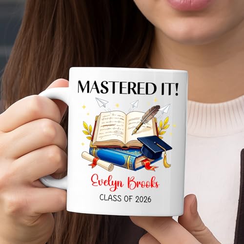 Mastered It Gift For Congratulation Grad | Customised Coffee Mug | 11 OZ