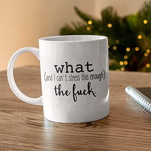 What And I Can t Stress This Enough The Fuck | Ceramic Coffee Mug | 11 OZ