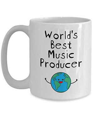 World s Best Music Producer Funny Gifts for | Ceramic Coffee Mug | 11 OZ