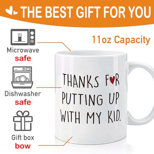 Daycare Provider Gifts Thanks for Putting up | Ceramic Coffee Mug | 11 OZ