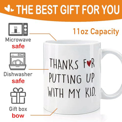 Daycare Provider Gifts Thanks for Putting up | Ceramic Coffee Mug | 11 OZ