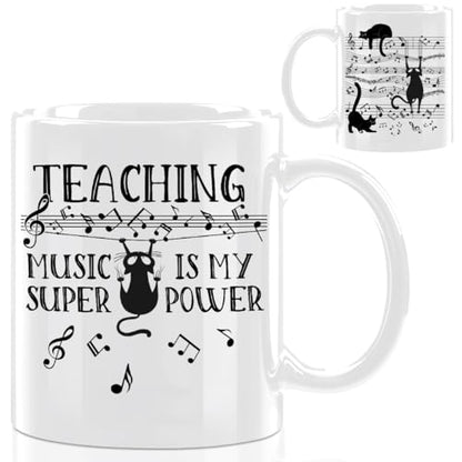 Music Teacher Gifts for Women Educators | Ceramic Coffee Mug | 11 OZ