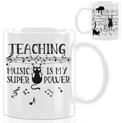 Music Teacher Gifts for Women Educators | Ceramic Coffee Mug | 11 OZ