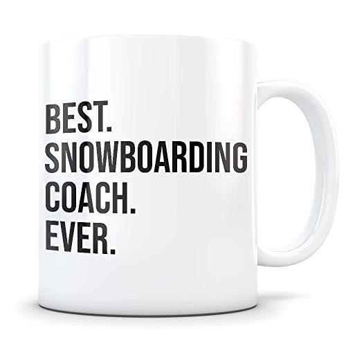 Funny Snowboarding Coach Gifts Best Snowboard | Ceramic Coffee Mug | 11 OZ