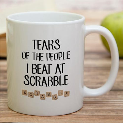 Funny Sarcastic Scrabble Tears of the People I | Ceramic Coffee Mug | 11 OZ