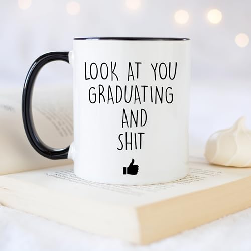 Graduation for Him and Her PhD Masters College | Ceramic Coffee Mug | 11 OZ